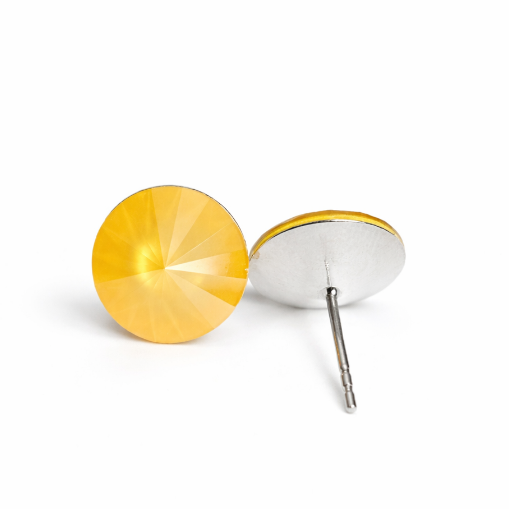 Silver Stud Earrings 12 mm