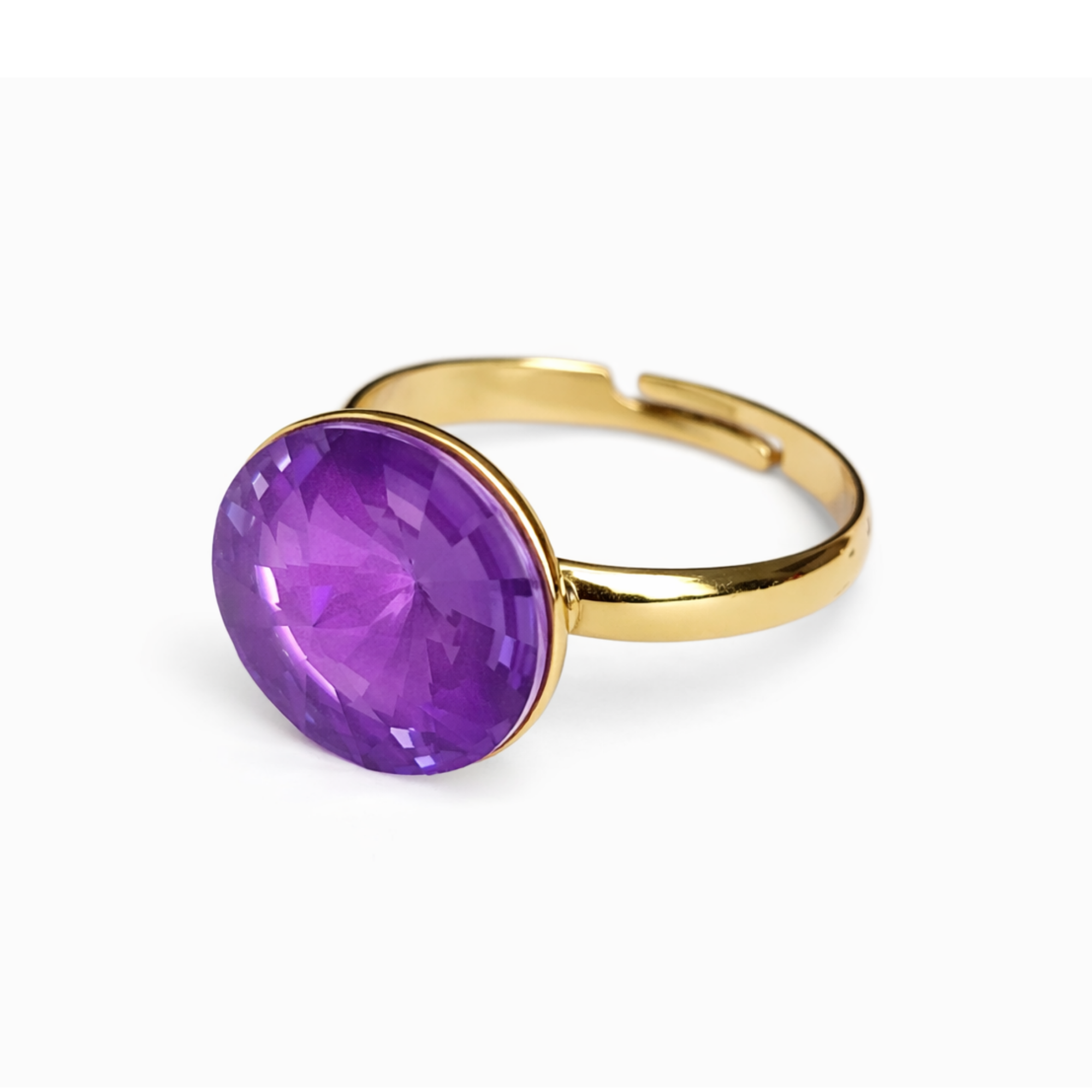 Electric Crystal Adjustable Ring