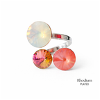 Bubble Crystal Ring (Rhodium)