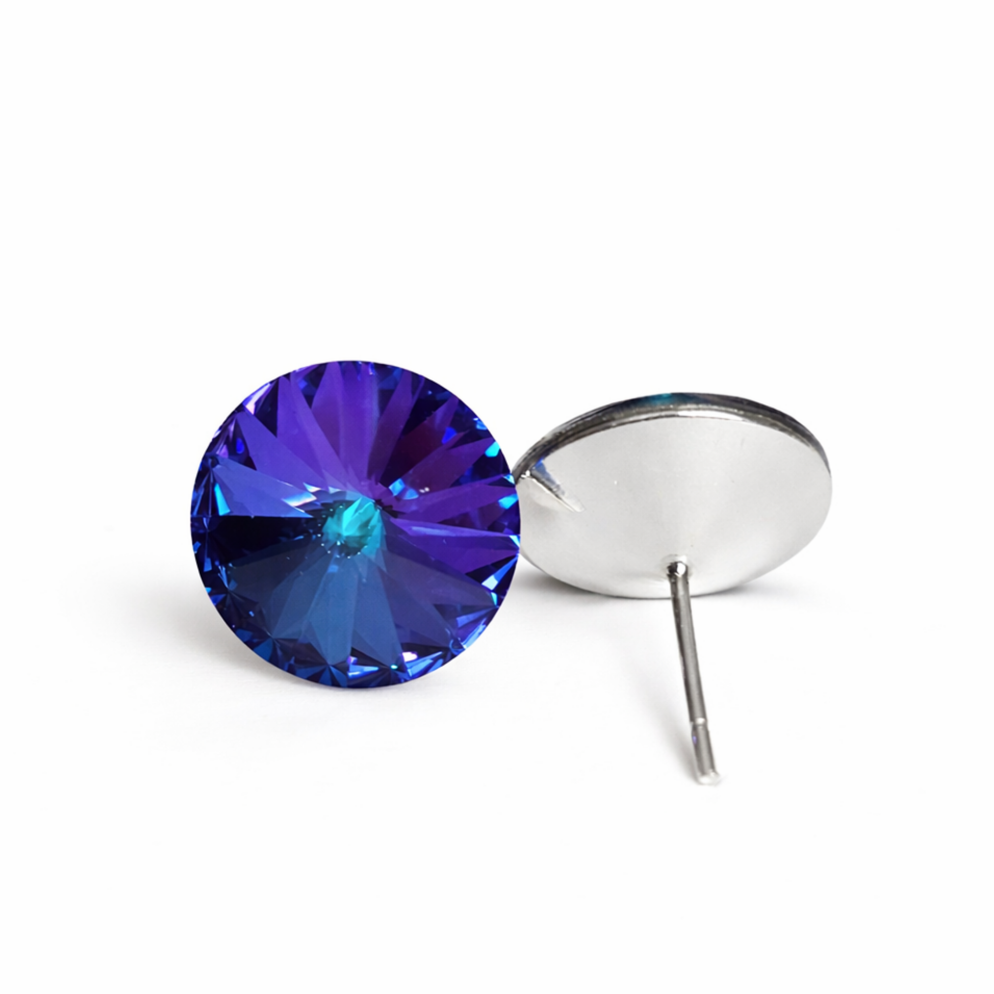 Silver Stud Earrings 12 mm