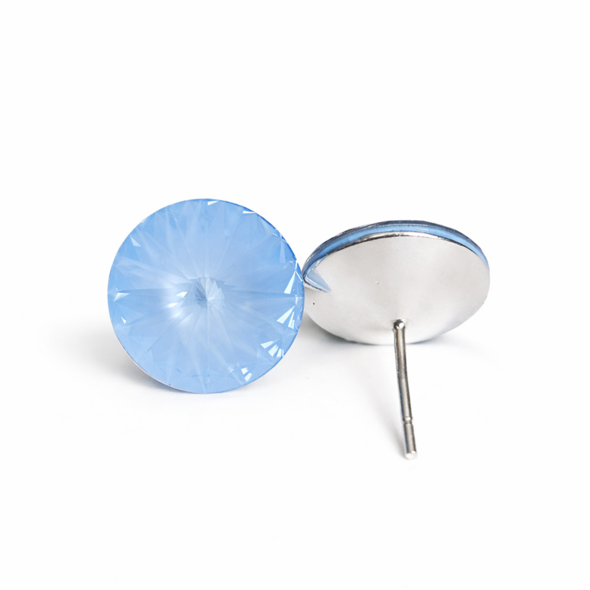 Silver Stud Earrings 12 mm