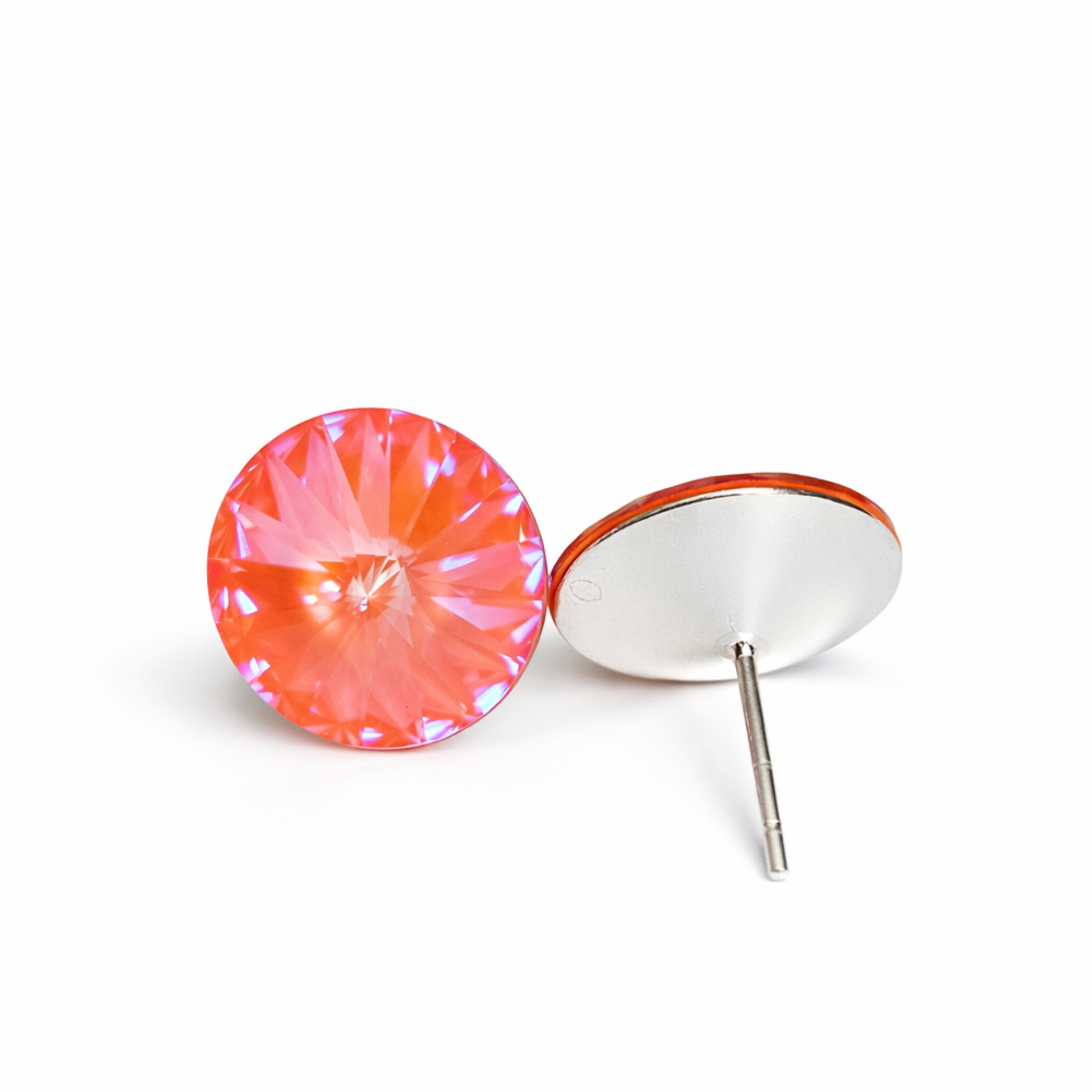 Silver Stud Earrings 12 mm