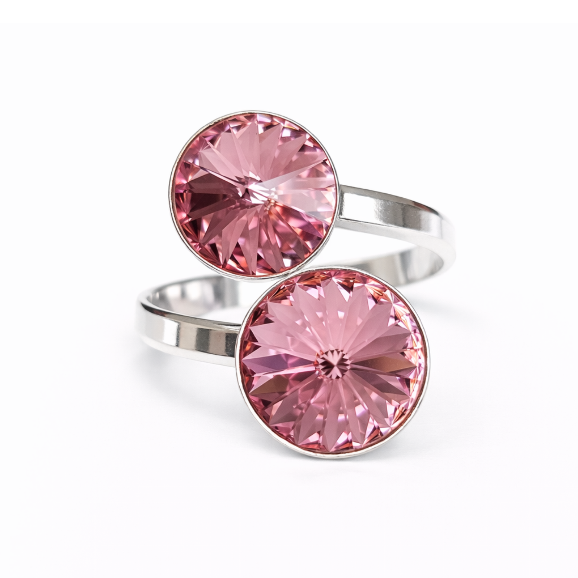 Pop Crystal Ring – Sterling Silver