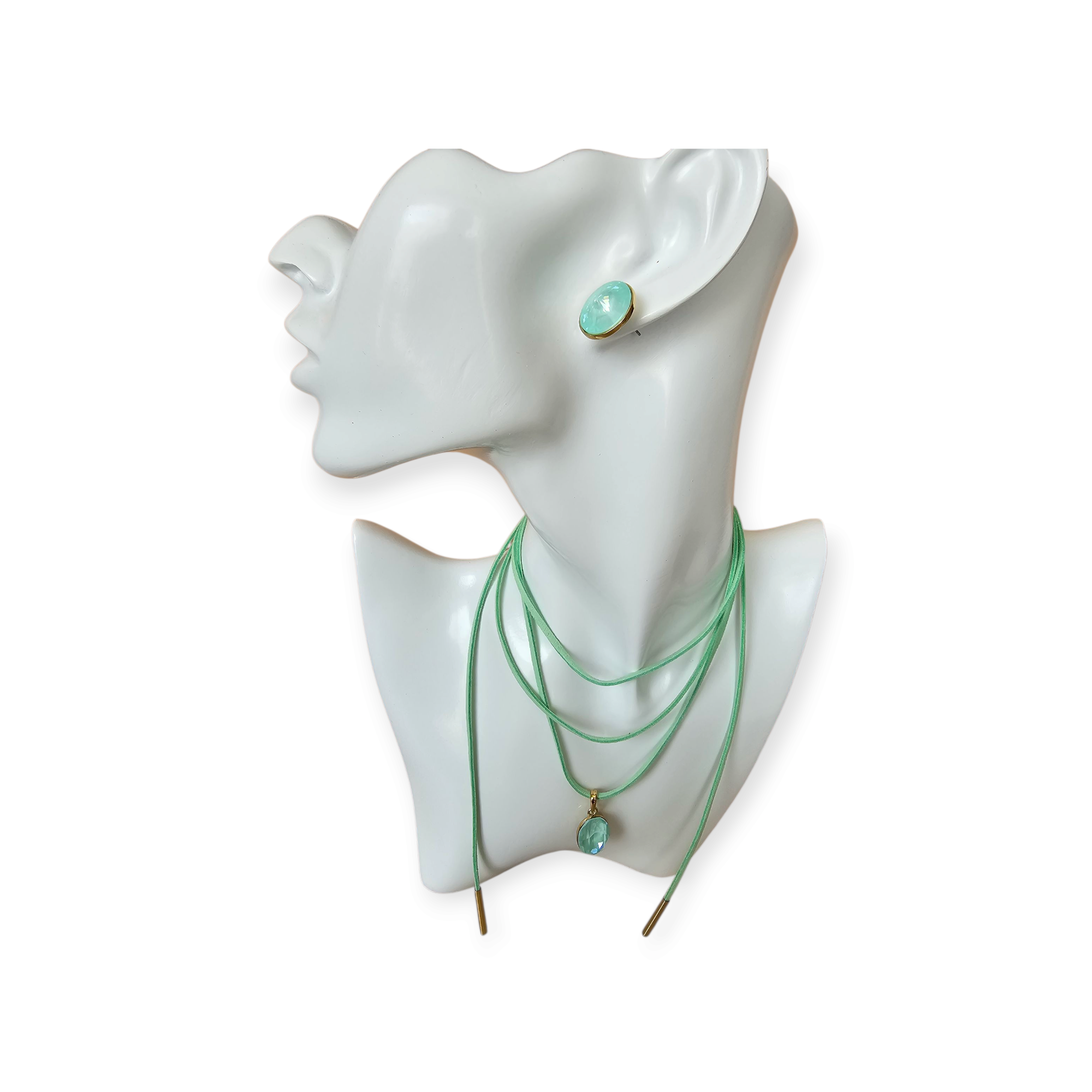 Colibra Cord Necklace – Mint