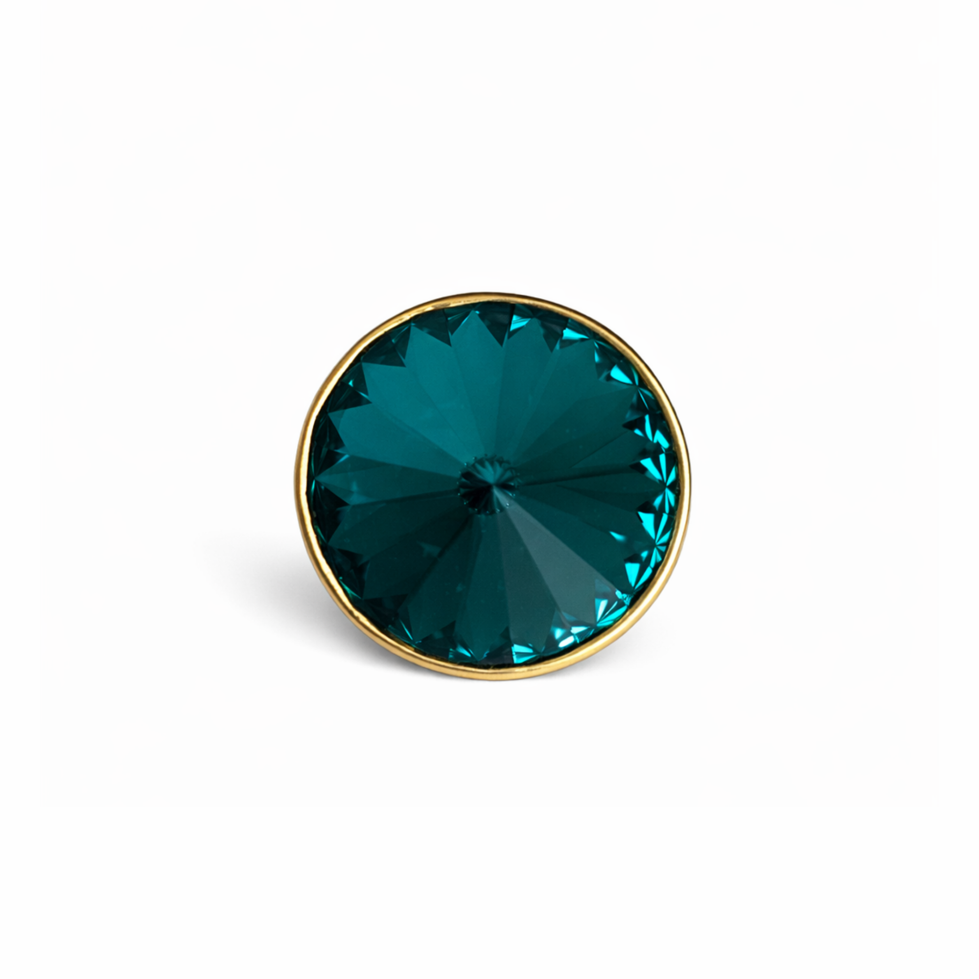 Crystal Heart Brooch