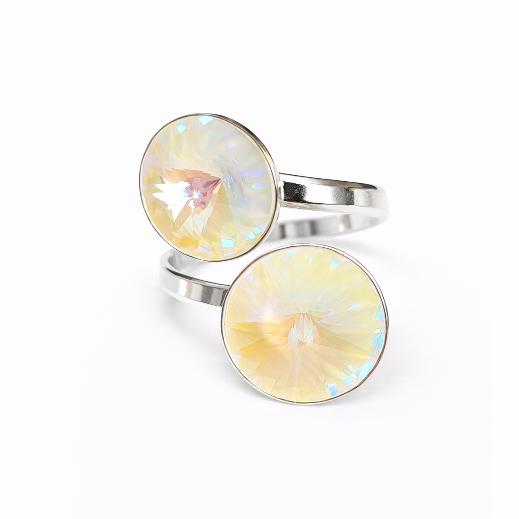 Pop Crystal Ring – Sterling Silver