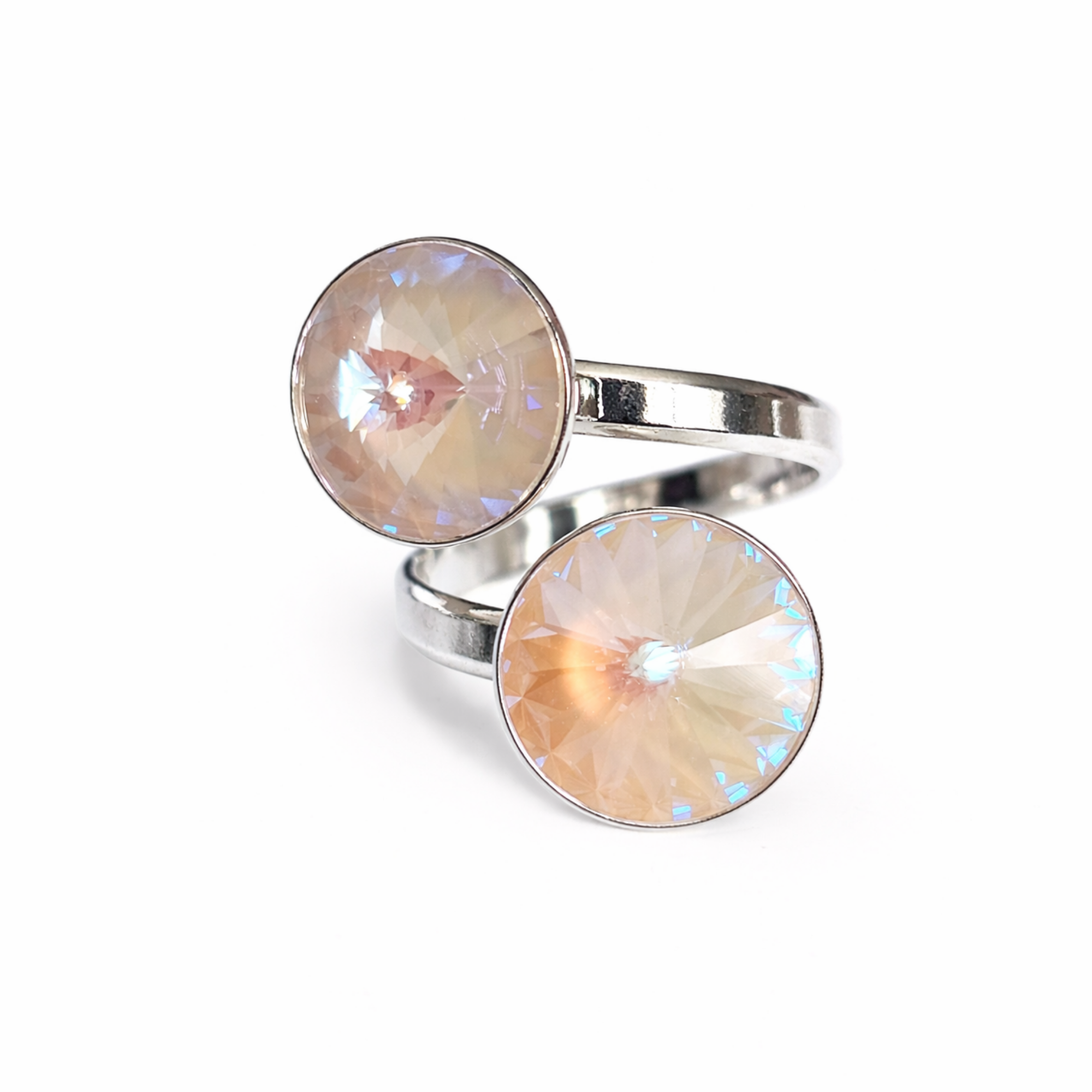 Pop Crystal Ring – Sterling Silver