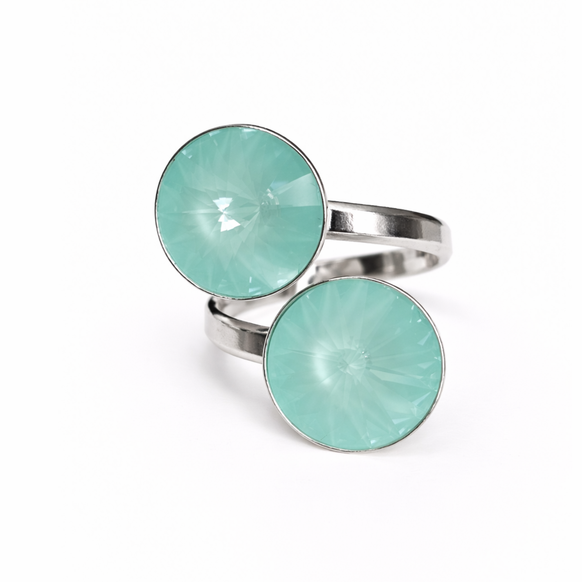 Pop Crystal Ring – Sterling Silver