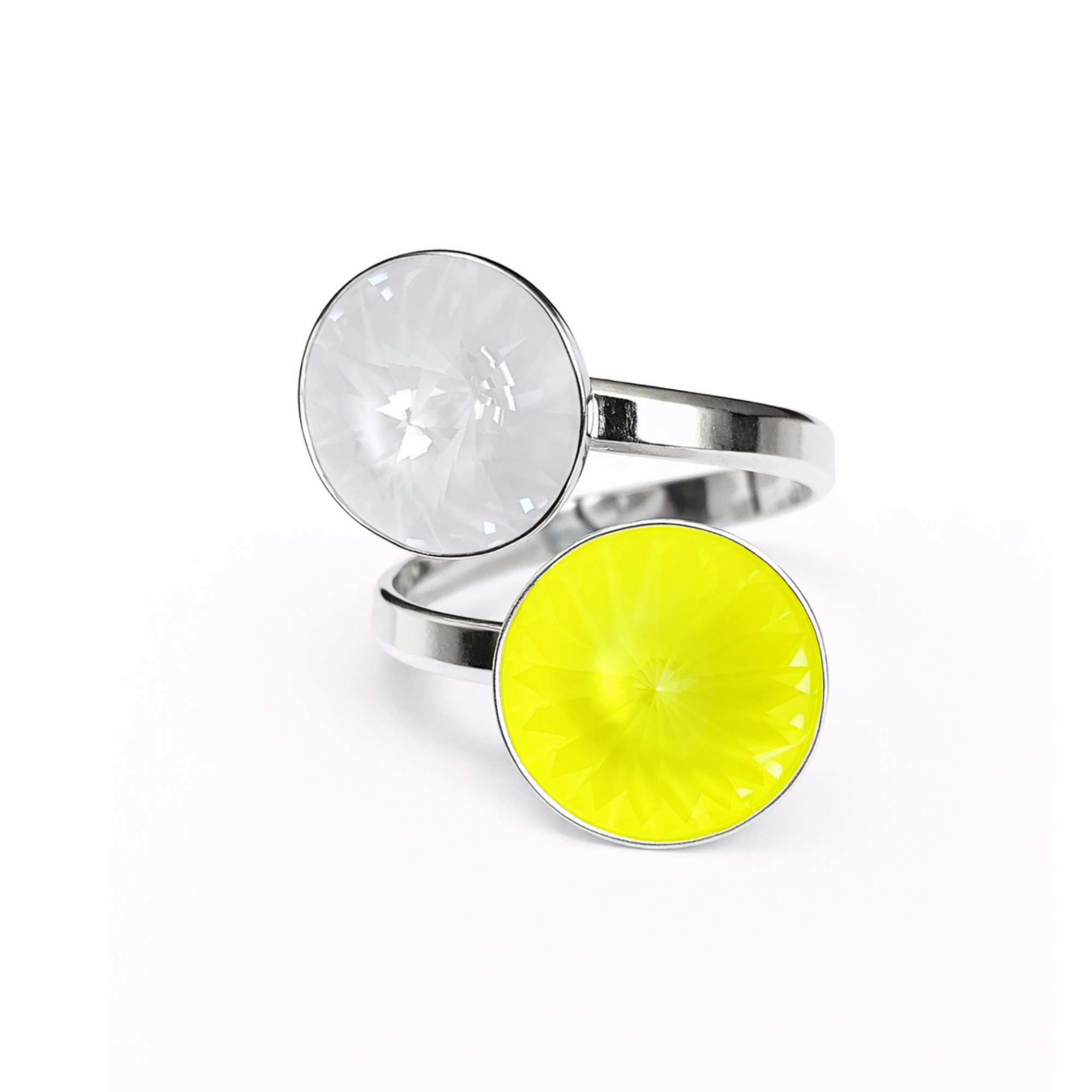 Pop Crystal Ring – Sterling Silver