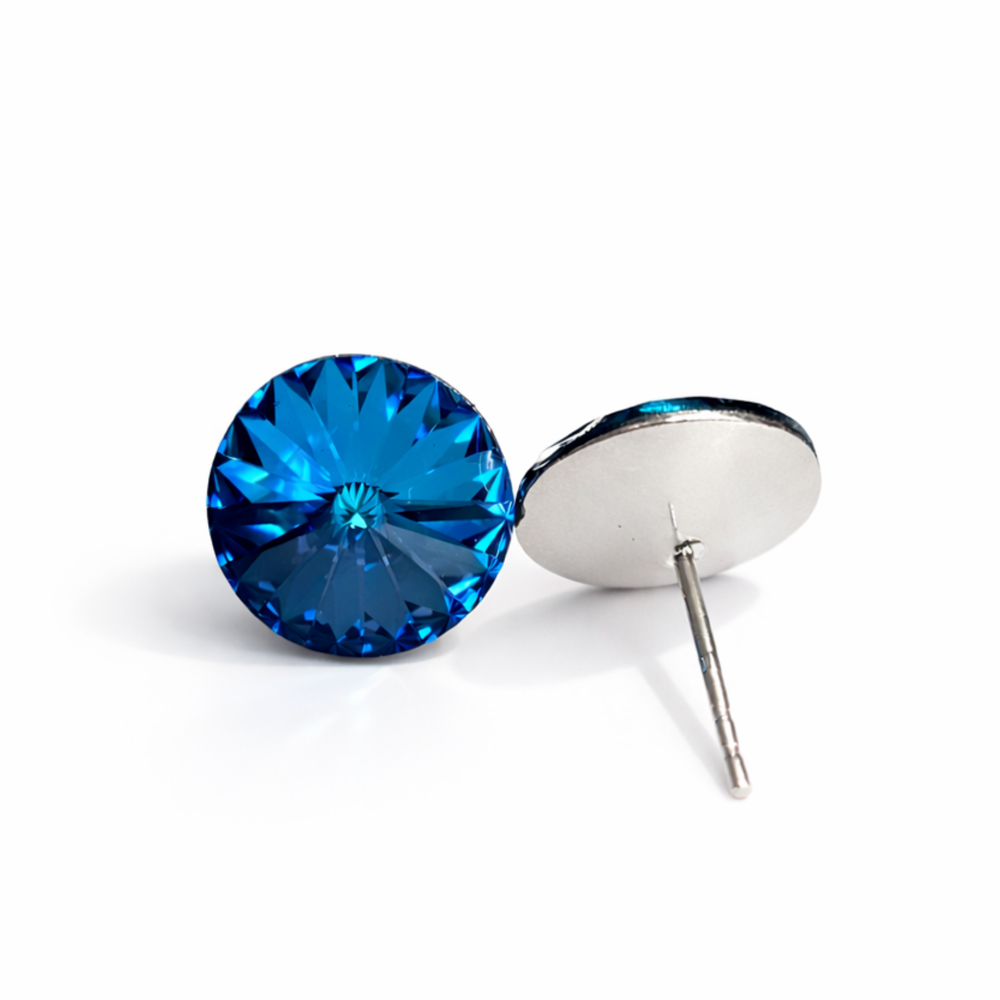 Silver Stud Earrings 12 mm