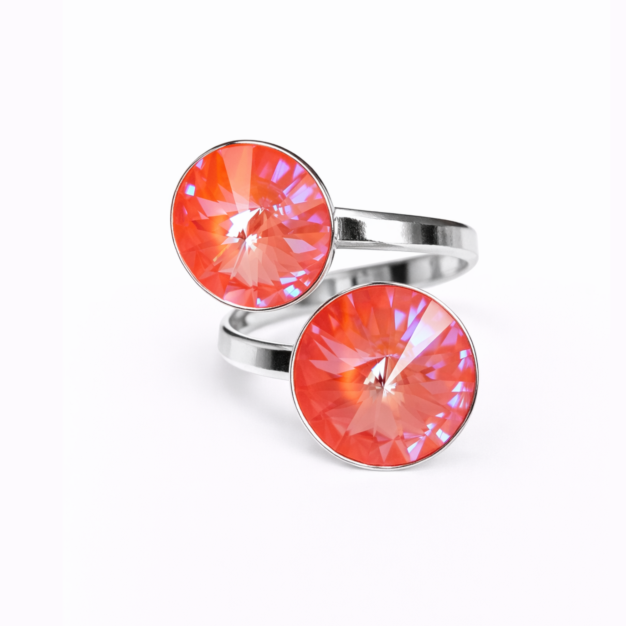 Pop Crystal Ring – Sterling Silver