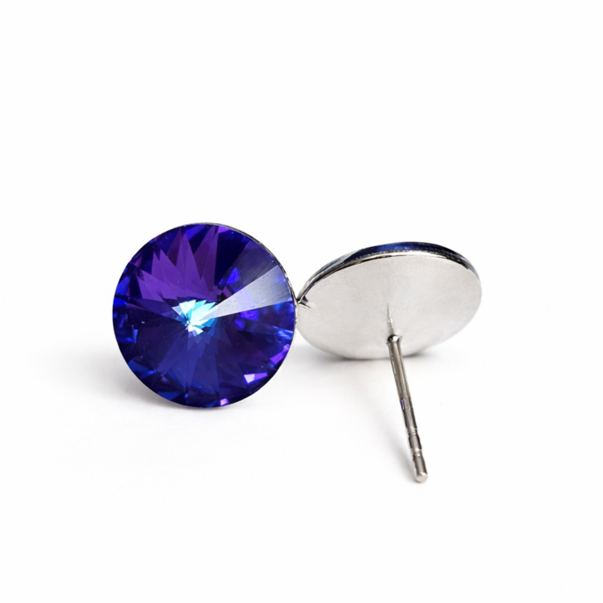 Silver Stud Earrings 12 mm