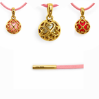 Pink Suede Electric Necklace