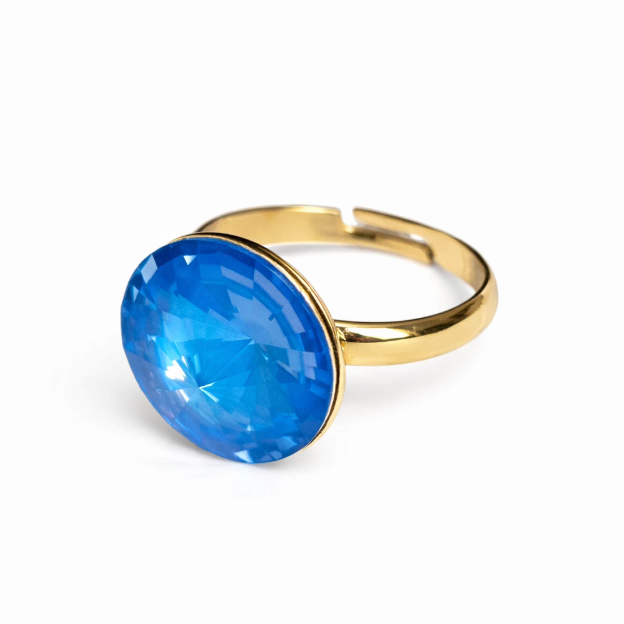 Electric Crystal Adjustable Ring