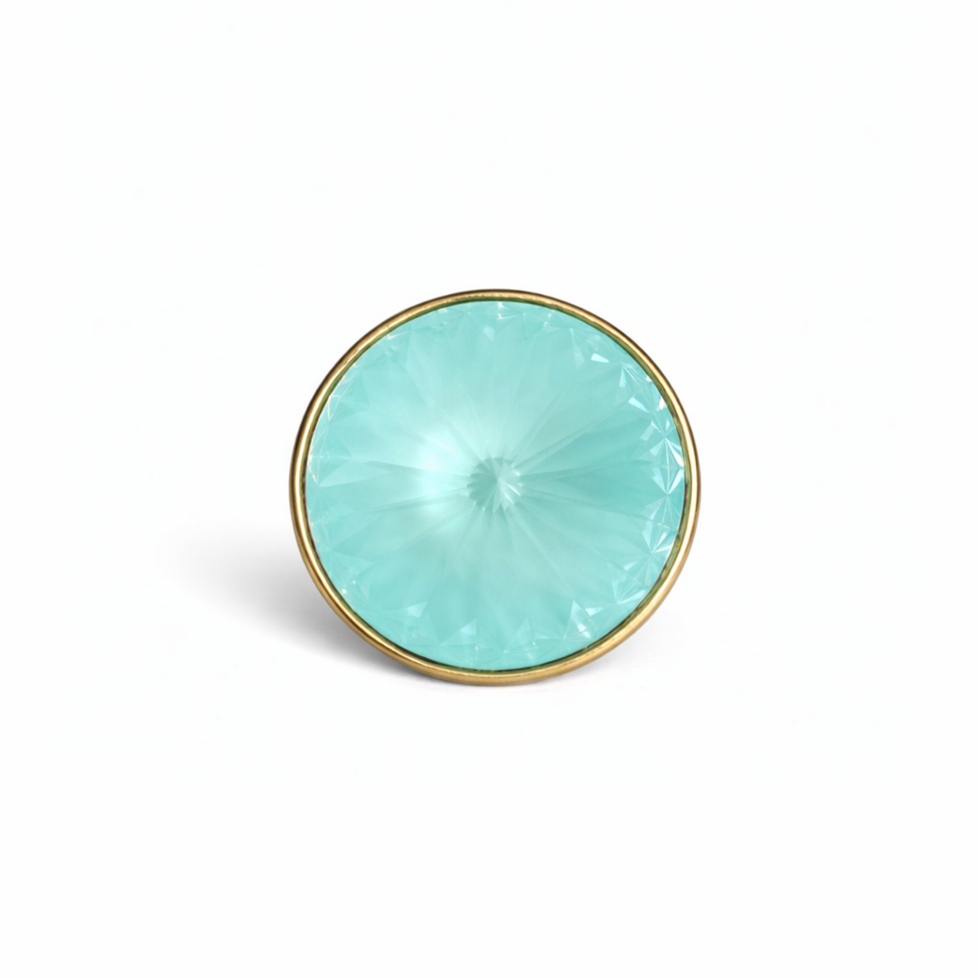 Crystal Heart Brooch