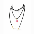Colibra Cord Necklace – Black/Electric