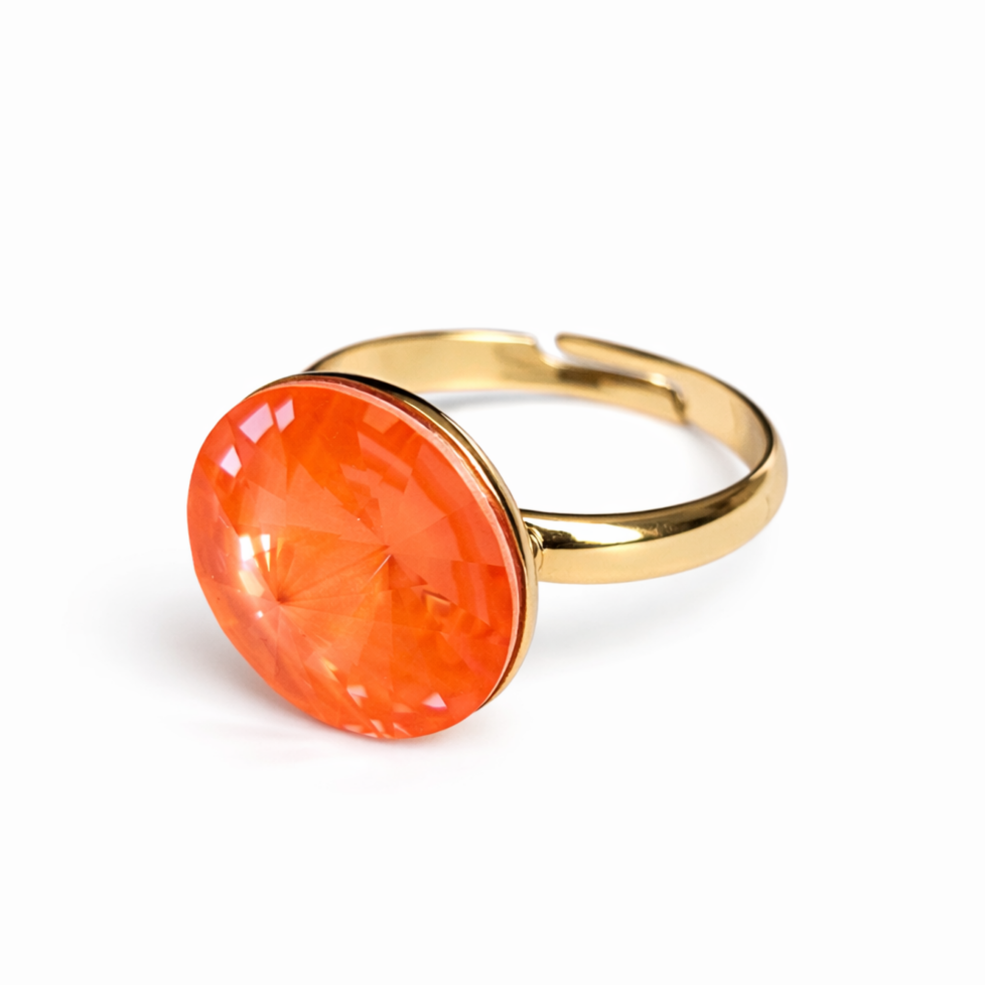 Electric Crystal Adjustable Ring