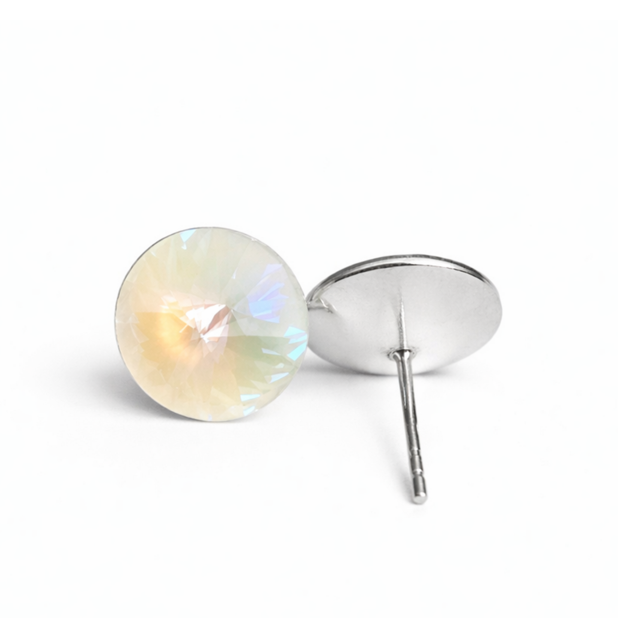 Silver Stud Earrings 12 mm