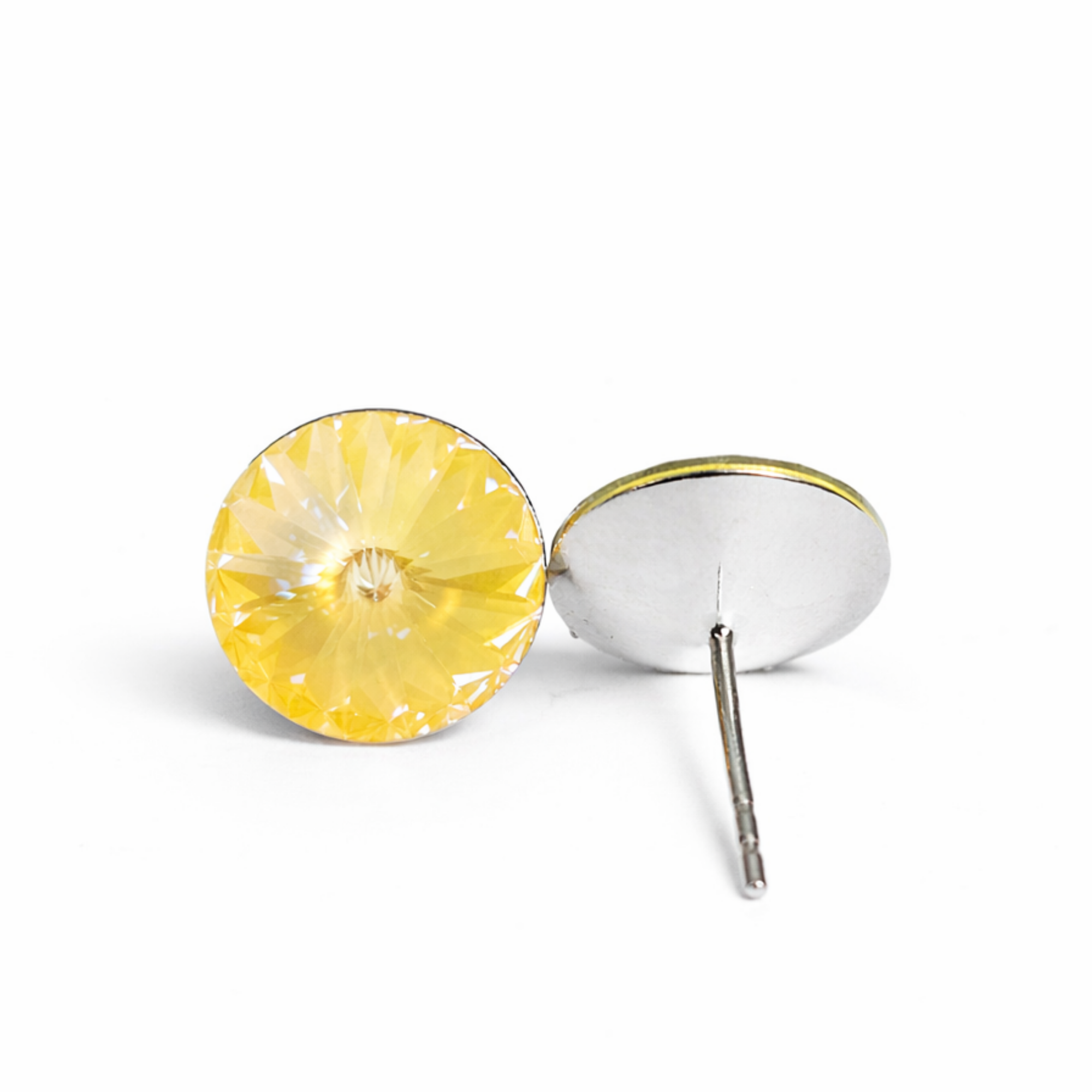 Silver Stud Earrings 12 mm