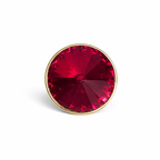 Crystal Heart Brooch