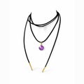 Colibra Cord Necklace – Black/Electric